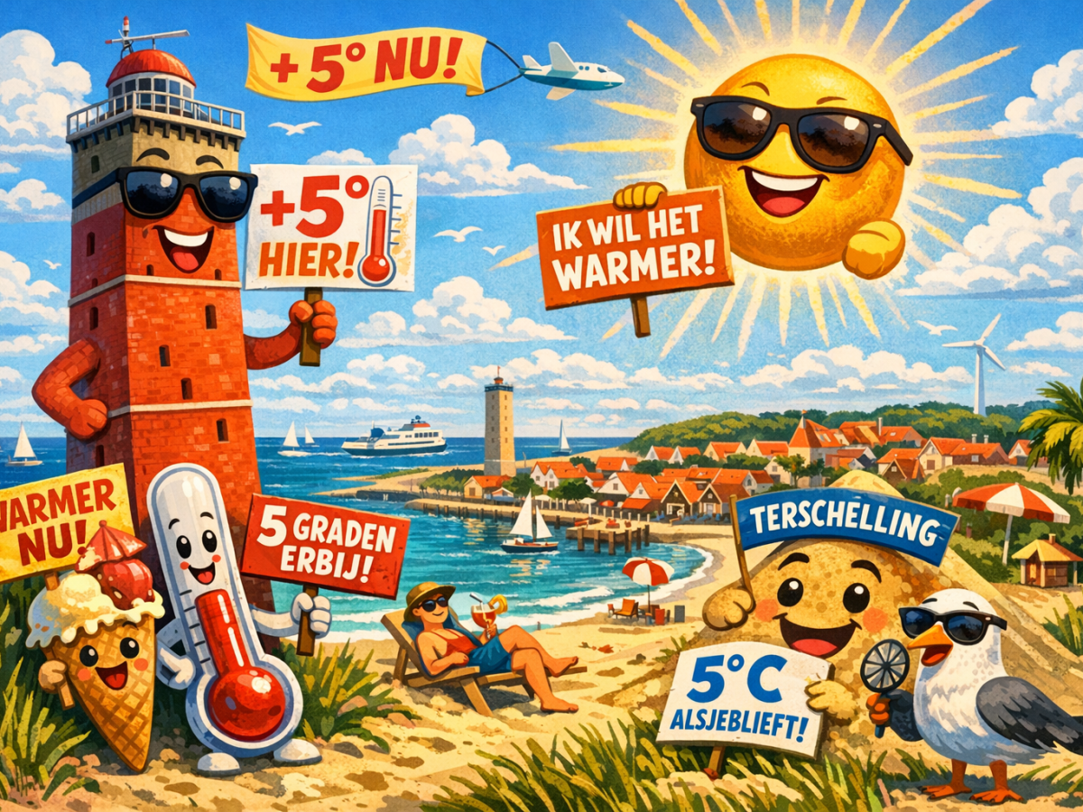 Terschelling eist hogere&nbsp;temperaturen